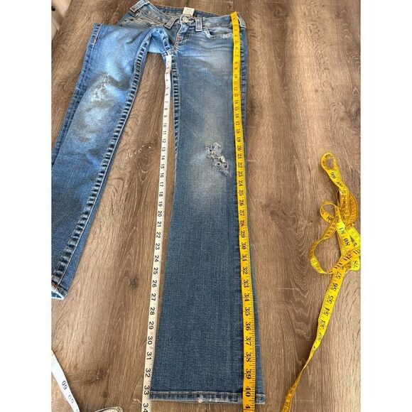 true religion y2k super low rise boot cut jeans - Picture 6 of 7